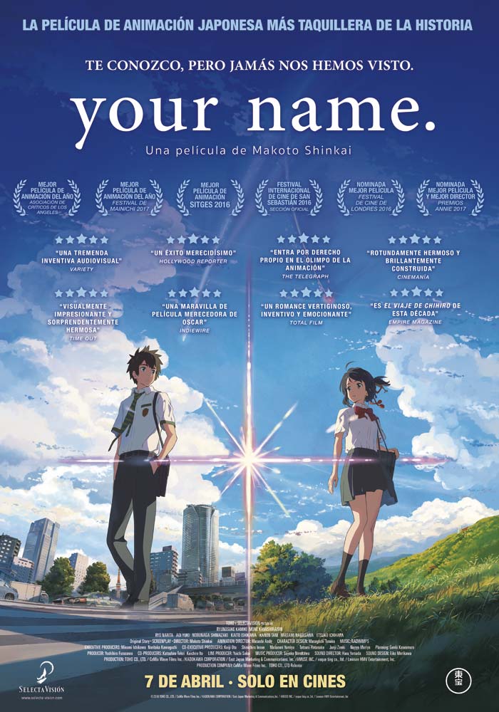 Your Name (Makoto Shinkai, 2016)